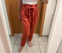 Hose Stoffhose rostrot M mit Gürtel Bayern - Augsburg Vorschau
