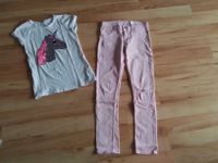 Kombi rosa Jeans von H&M + T-Shirt FB SISTER Gr. 170 bzw. XS Schleswig-Holstein - Großsolt Vorschau