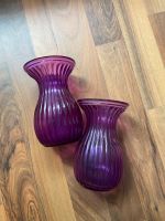 Vase | Vasen | Glas | Magenta | lila | 2 Stück Wandsbek - Hamburg Marienthal Vorschau