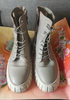 Boots MJUS 39 ecru/grau/beige Schnürstiefel, Stiefeletten Nordrhein-Westfalen - Witten Vorschau