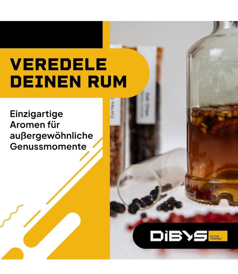 Rum-Gewürze-Set XL | 12 Rum-Set Botanicals | Mit 4 Rezept-Karten in Ahlen