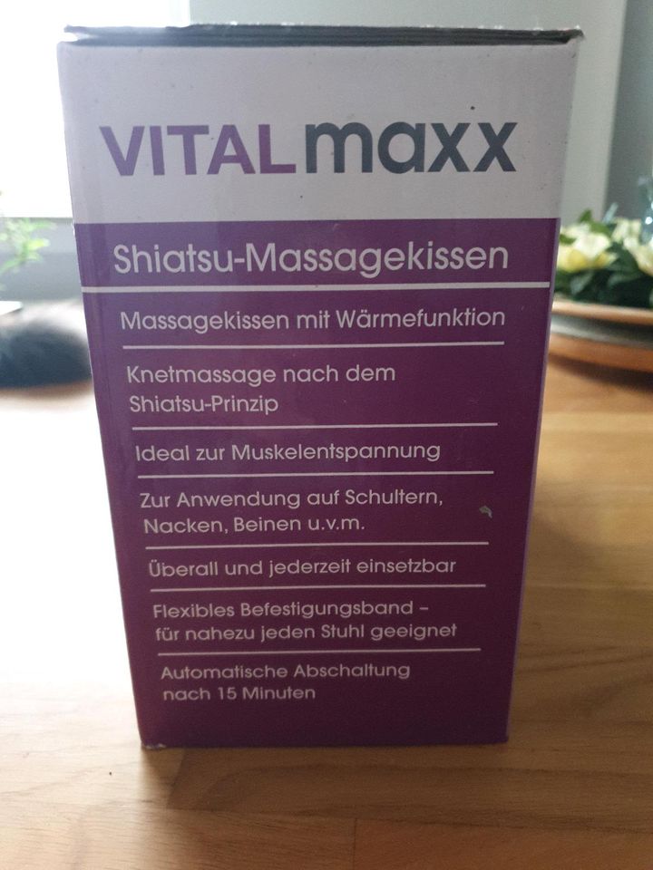 Vital Maxx Shiatsu Massagekissen mit Heizfunktion TV Werbung NEU in Bad Nauheim