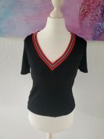 Damen T Shirt schwarz rot S.  Mango Baden-Württemberg - Steinenbronn Vorschau