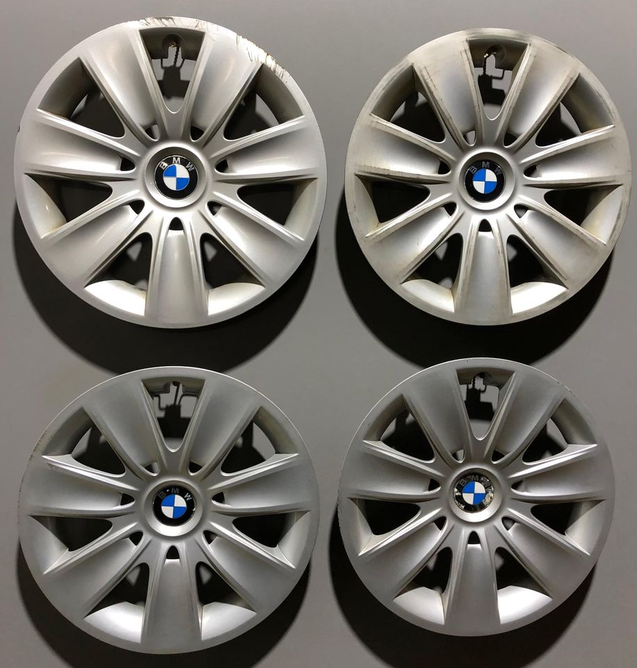 4 ORIGINAL 16" RADKAPPEN BMW 3ER REIHE E90 E91 E92 E93 #1BXQ in Bad Tölz