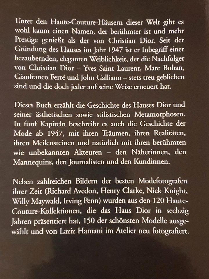 Buch Dior Collection Rolf Heyne in Lübeck