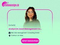 Analyst im Asset Management Consulting Frankfurt am Main - Nordend Vorschau