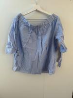 Hachiro schulterfreie Bluse Tunika Shirt Blau 42 XL Neuwertig Schleswig-Holstein - Pronstorf Vorschau