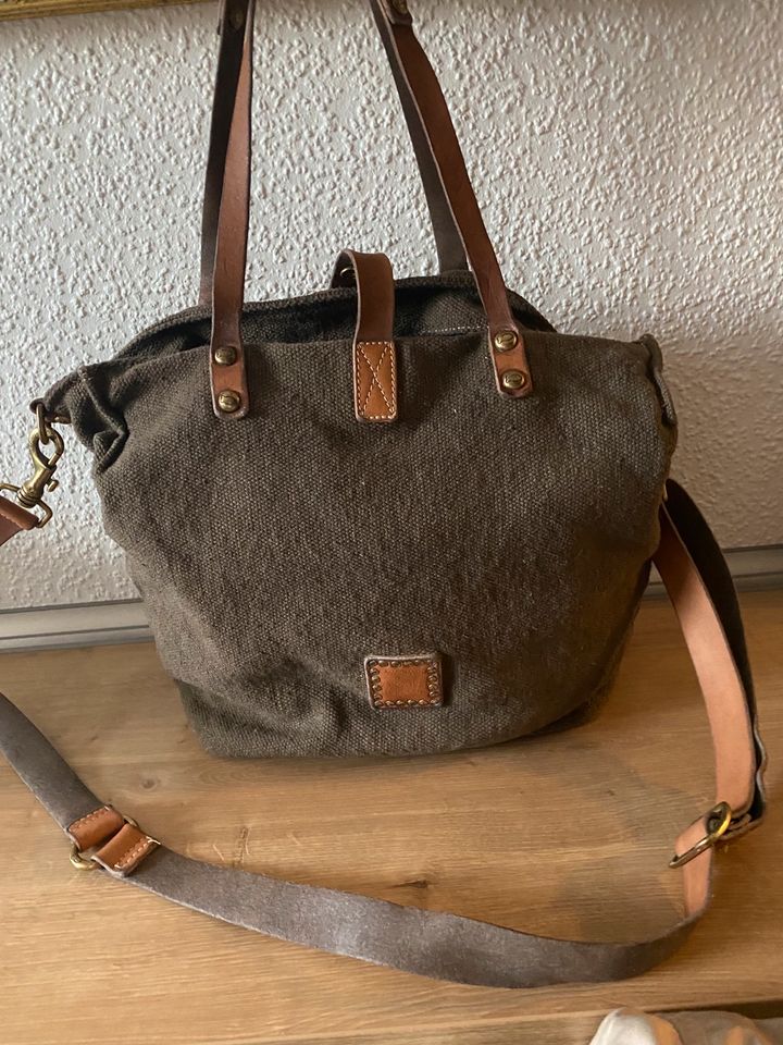 Tasche CAMPOMAGGI braun mit Leder - Original in Oyten