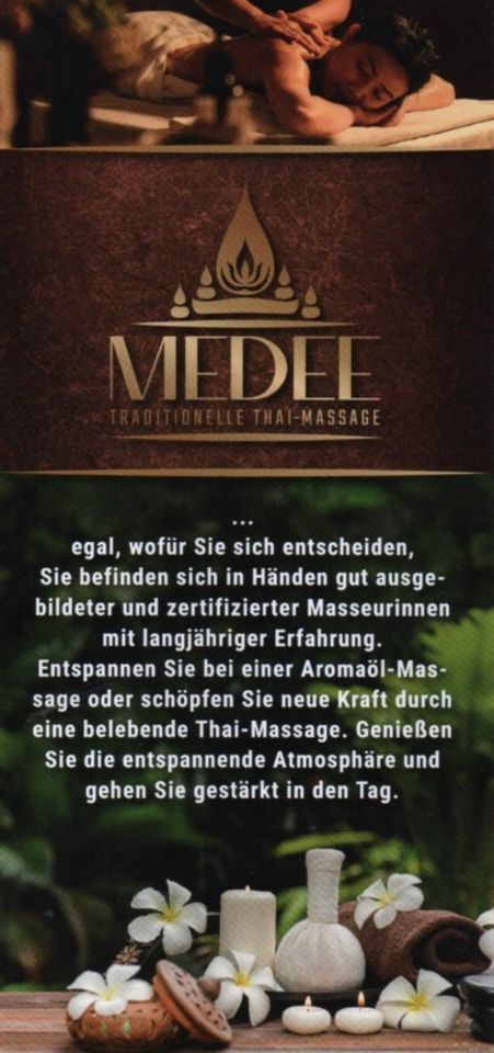 MEDEE Thaimassage in der Altstadt Spandau in Berlin !!!! in Berlin