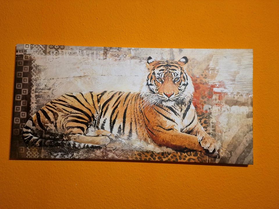 Leinwand Bild Tiger in Rostock