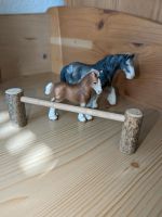 Schleich Pferd mit Fohlen + Gatter 13291 + 13671 Bayern - Feucht Vorschau