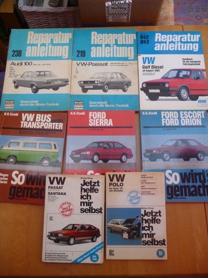 KFZ Reparaturanleitg. Youngtimer VW--AUDI--FORD in Witzeeze