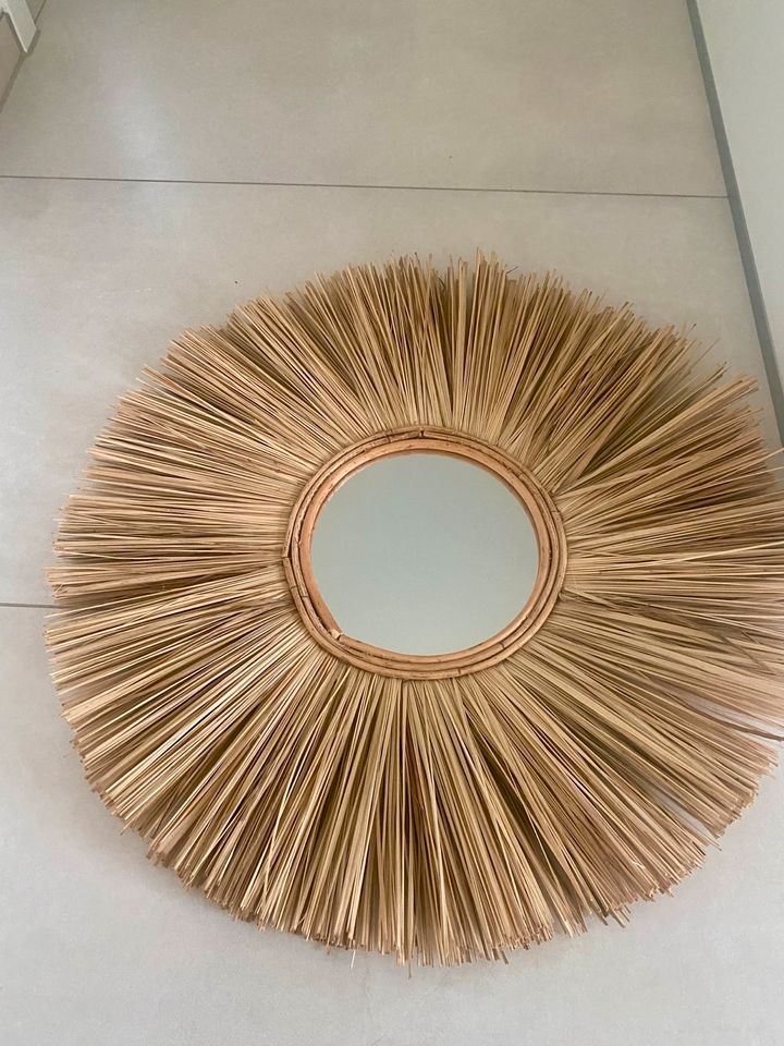 Spiegel rund Rattan, Bambus Boho, Maisons Du Monde in Bondorf