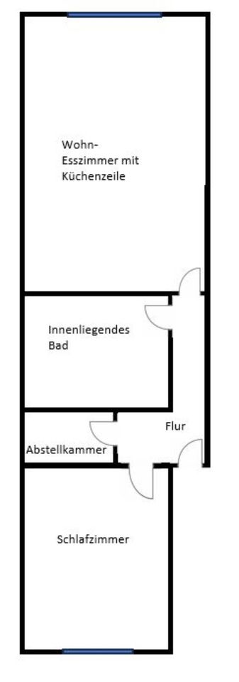 Modern geschnittene 2-Zimmer Wohnung in Obernburg in Obernburg