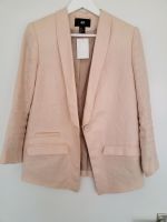 H&M Blazer 100% Leinen helles rosé Gr. 36 bis schmale 38 NEU H Baden-Württemberg - Mannheim Vorschau