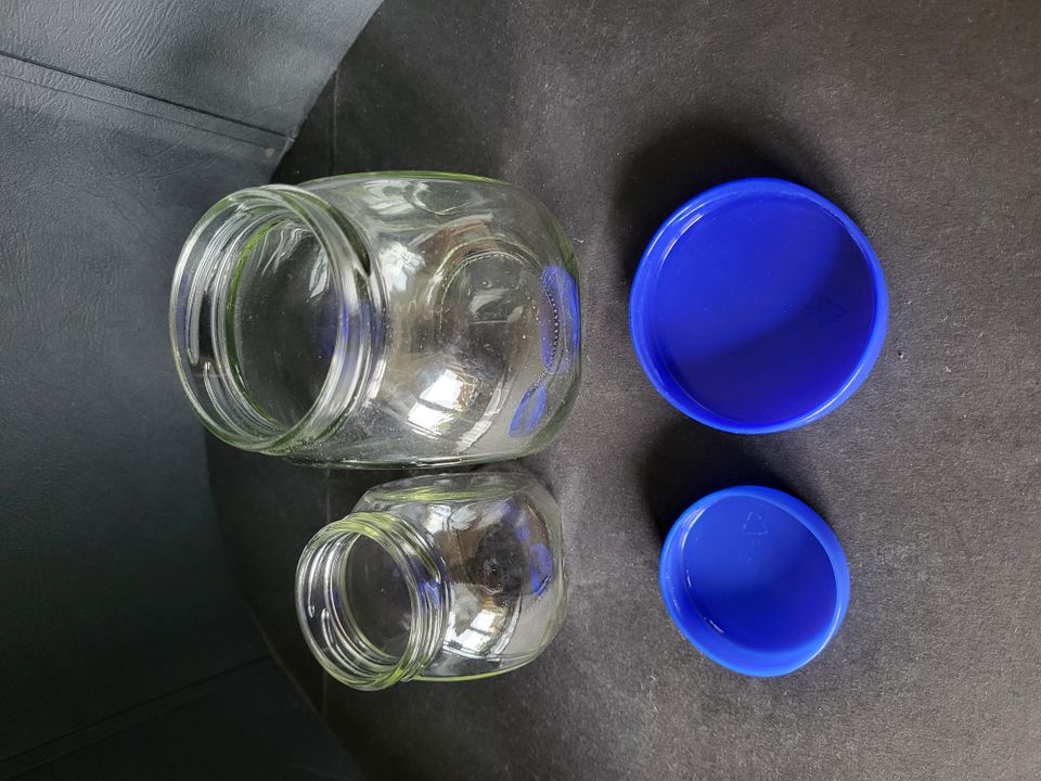 Glas mit Deckel Aufbewahren Basteln (Schrauben, Knöpfe) in Havelaue