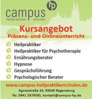 Heilpraktiker und HP Psychotherapie Online Ausbildung Bayern - Regensburg Vorschau