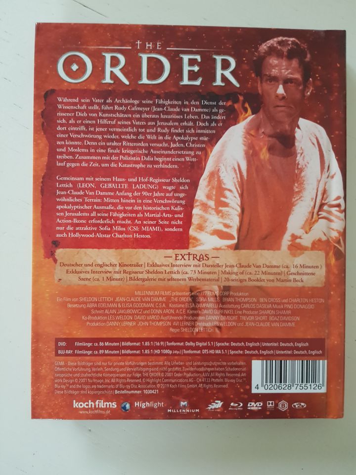 The Order - Mediabook Cover A (Blu Ray+DVD) Neuwertig in Euerbach