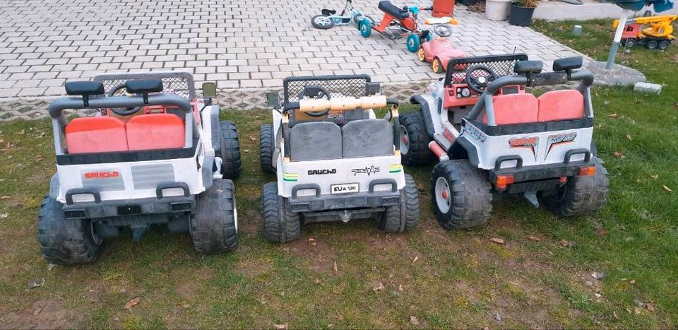 3x Peg Perego Gaucho, Kinder Elektro Auto in Petersberg