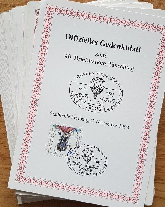 Briefmarken, ETB Berlin 1980-85, Ersttagsblätter, Gedenkblätter in Darmstadt