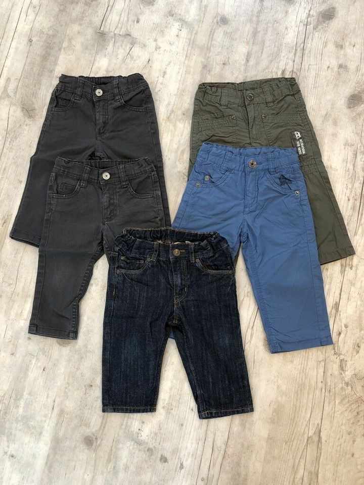 Papagino H&M 5 Hosen Set Bekleidungspaket Gr. 74/80 in Ebersbach bei Großenhain