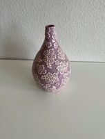 Vase lila weiß mit Blumenmuster Hessen - Hanau Vorschau