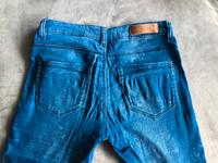 Bershka Jeans Leggings skinny bunte Fäden blau S/36 Frankfurt am Main - Oberrad Vorschau