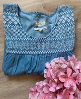 Esprit ♥️♥️ Sommerkleid Strandkleid S / 36 blau ♥️♥️ Stickerei Sachsen - Plauen Vorschau