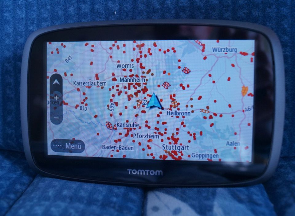 TOP Zustand TomTom GO 5100 Europa Welt Radar sim Karte 2024 in Meckesheim