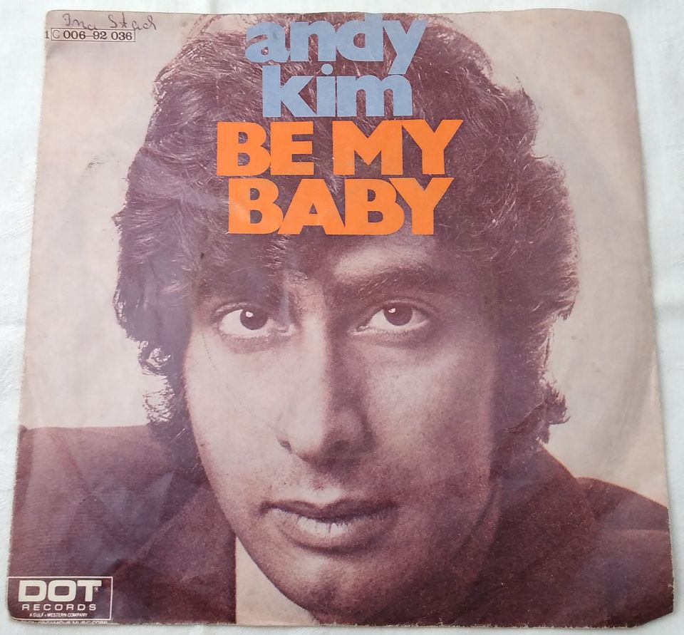 Vinyl Single ANDY KIM: BE MY BABY & LOVE THAT LITTLE WOMAN in Buxtehude