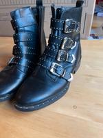 Kunstleder Stiefelette mit Reißverschluss, kaum getragen Nordrhein-Westfalen - Bottrop Vorschau