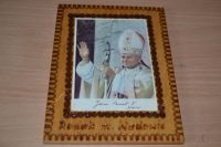 PAPST JOHANNES PAUL II - BILD auf HOLZ - FOTO - UNTERSCHRIFT Hamburg-Nord - Hamburg Barmbek Vorschau