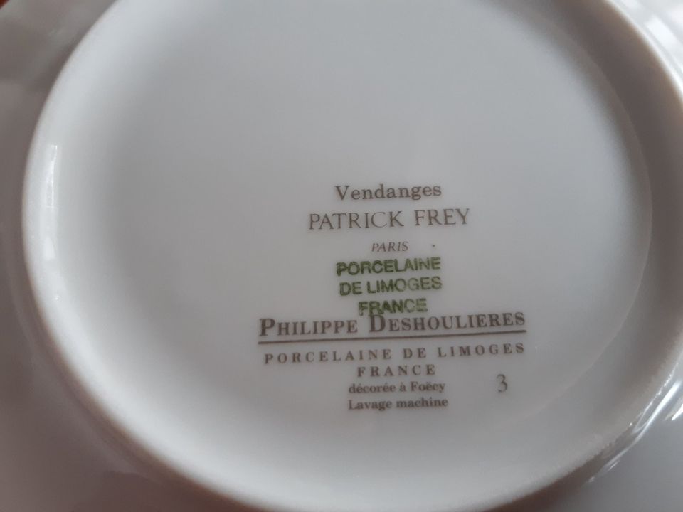 Essservice Porzellan Limoges Vendanges, 23-teilig, sehr gut in Büren
