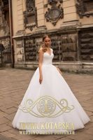 Brautkleid Spitze Glitzer Größe 40/42 Hochzeitskleid Baden-Württemberg - Meckenbeuren Vorschau