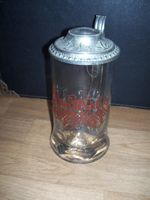 Bierkrug, Glaskrug mit Zinndeckel . H-18cm (ca) Sachsen - Weißwasser Vorschau