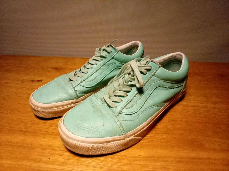 Vans Sneaker 38,5 mint grün blau Leder low Cut 38 1/2 in Senden