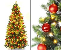 Künstlicher Tannenbaum 180cm Spritzguss Nadeln LED  #KPDI9032rotA Bayern - Jettenbach Vorschau