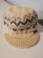 Nishi Wollmütze Wollcappy mit Schild beige Hessen - Bensheim Vorschau