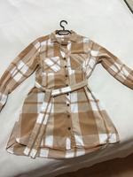 Bluse Longbluse braun kariert Gr. 36/38 ever me Niedersachsen - Garbsen Vorschau