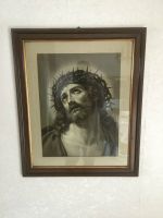 Heiligen Bild, mit Holzrahmen, Jesus, H 71 cm,B 59 cm, 60er Jahre Baden-Württemberg - Iffezheim Vorschau