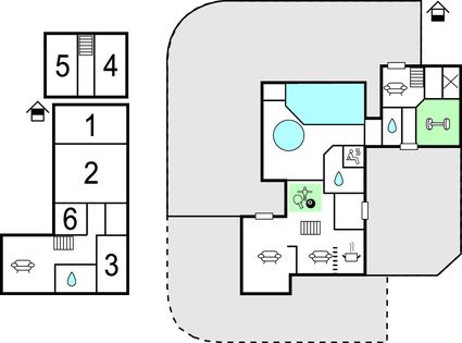 Ferienhaus mit Pool in Blavand (Dänemark) für 13 Personen + 1 H. in Flensburg