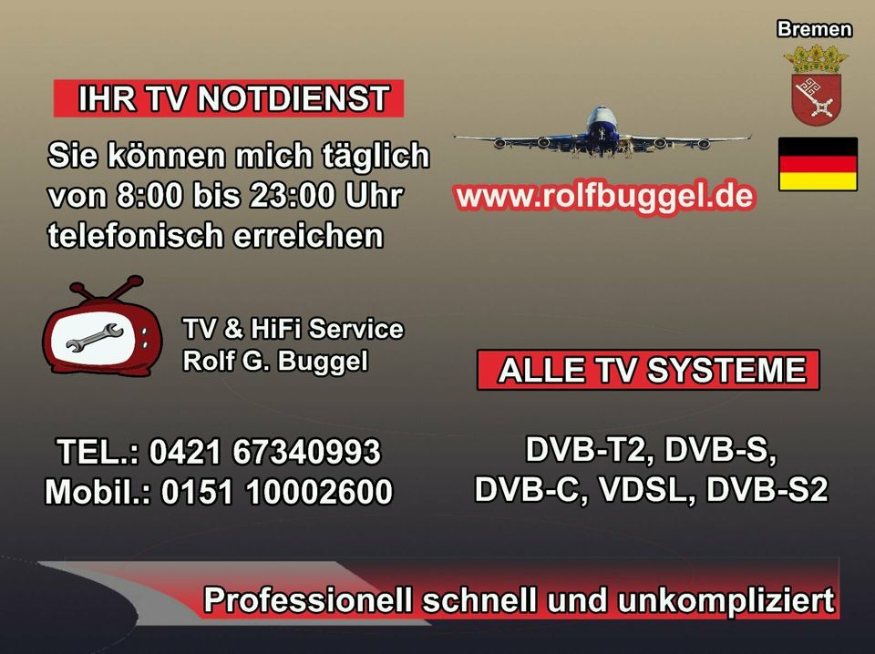 SAT-Spiegel, TV- Service SAT- Antenne-Einmessung in Bremen