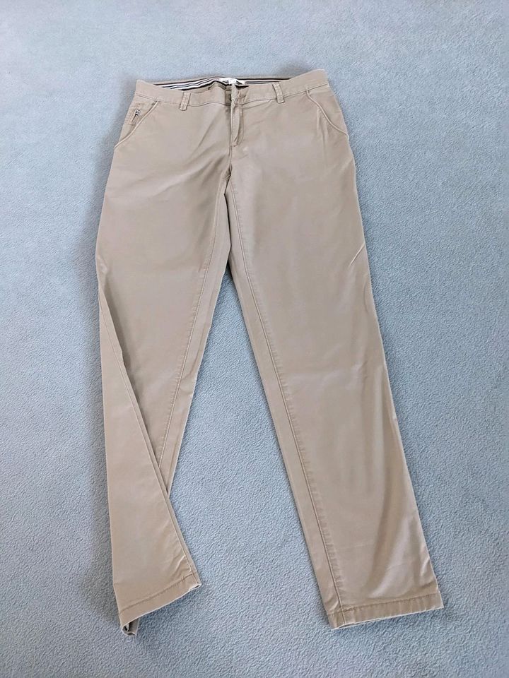 Esprit Chino Hose Damen beige Größe 38 in Dielheim