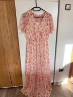 Edles Maxikleid / Sommerkleid rosa/rose/creme mit Blumen/Punkten Hessen - Heuchelheim Vorschau