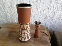Vase 60er Keramik Kunst UDO Ritzdekor Handarbeit Mid Century DDR Rheinland-Pfalz - Wissen Vorschau
