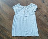 Object L Shirt Bluse T-Shirt Viskose weiß Spitze Brandenburg - Teltow Vorschau