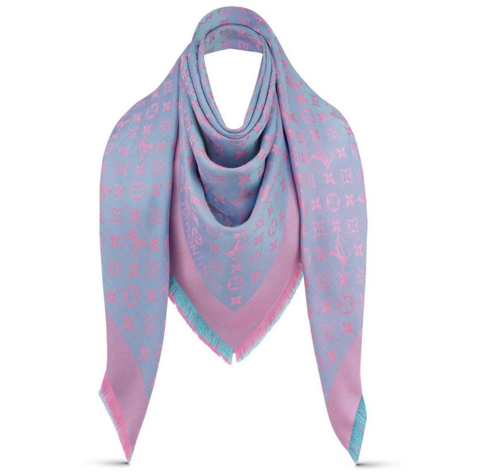 Louis Vuitton Schal Fast selten getragen. Original Blau / Pink in Dortmund