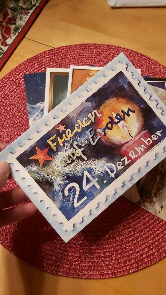 hochwertige Weihnachtskarten Klappkarten mit Briefumschlag in Magdeburg