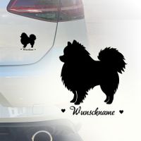 Auto Aufkleber | Zwergspitz | Wunschname | Pomeranian Hund Köln - Köln Merheim Vorschau