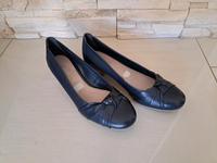 Damenschuhe 39  marineblau echtes Leder Hessen - Bad König Vorschau